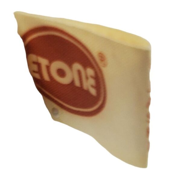 Vintage Etone Teddy Bear Plush 14" Cream Red Tongue Stuffed Animal Korea Lovey - Picture 9 of 11